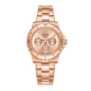 Alexandre Christie AC 6141 Full Rosegold Lady Limited Edition 25th Anniversary XXVBFBRGLN